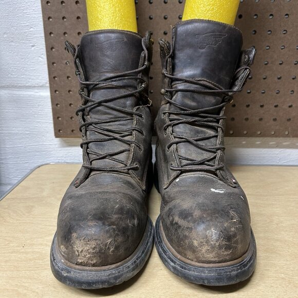 Red Wing 4200 Dynaforce 8” Men's Boot Size 9D Steel Toe Leather Brown - Picture 12 of 12